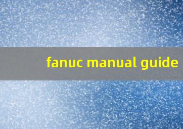 fanuc manual guide i